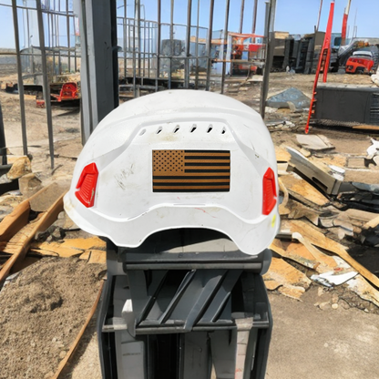 American Flage Leatherette Sticker