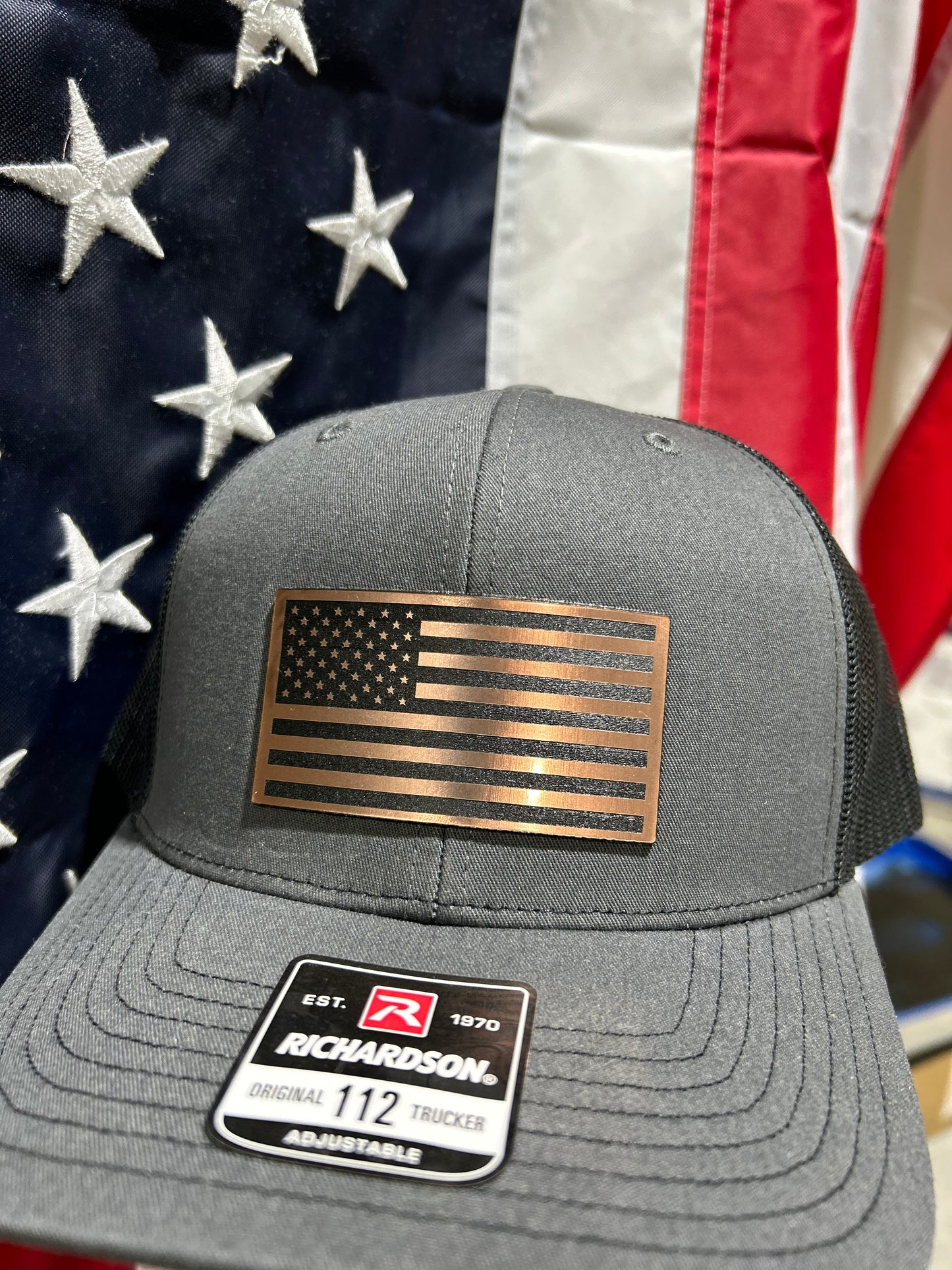 Copper American Flag Hat