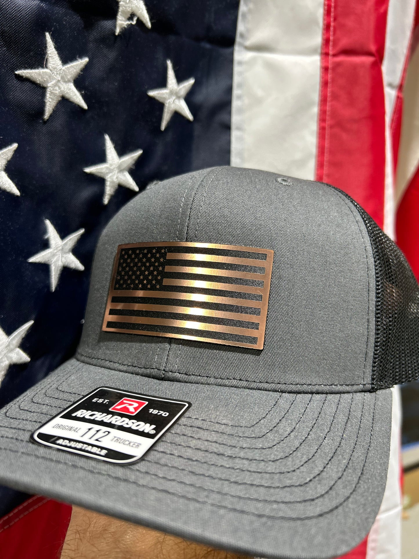 Copper American Flag Hat