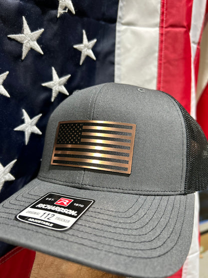 Copper American Flag Hat