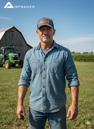 Copper American Flag Hat